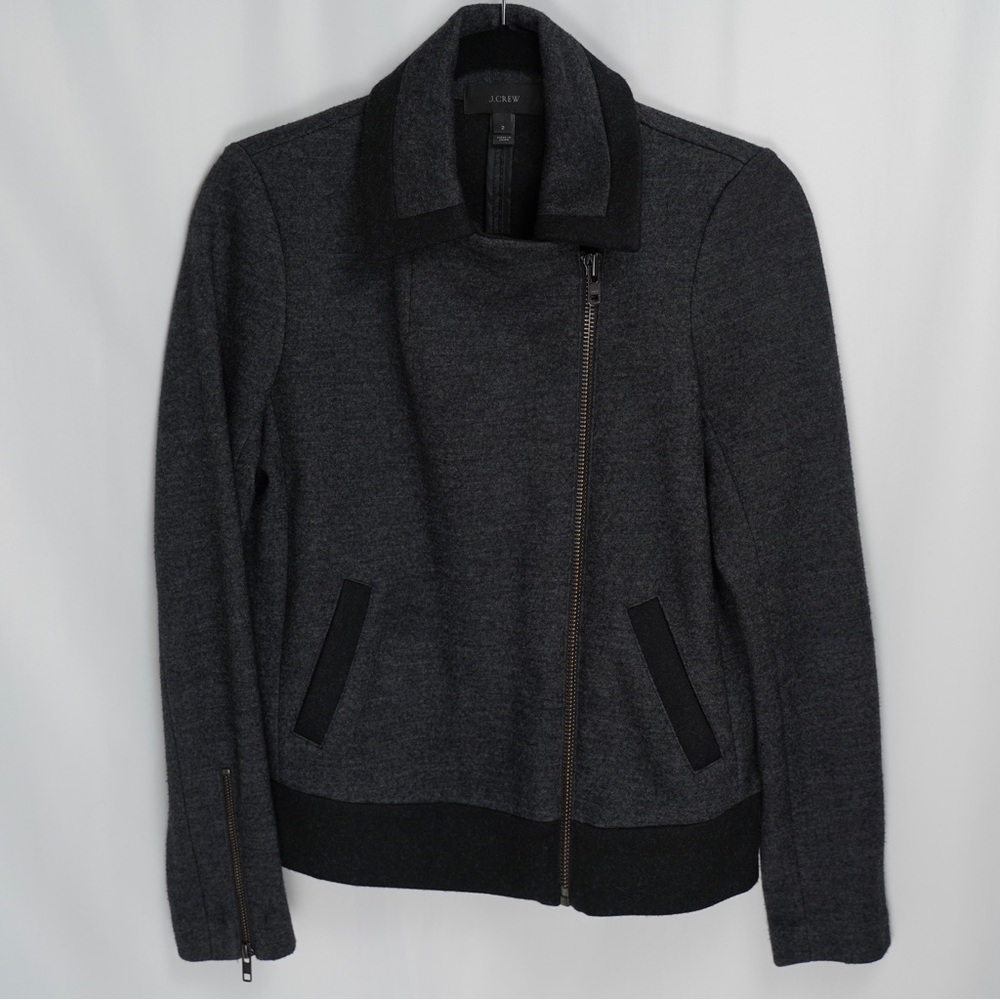 J.Crew Moto Wool Blend Jacket